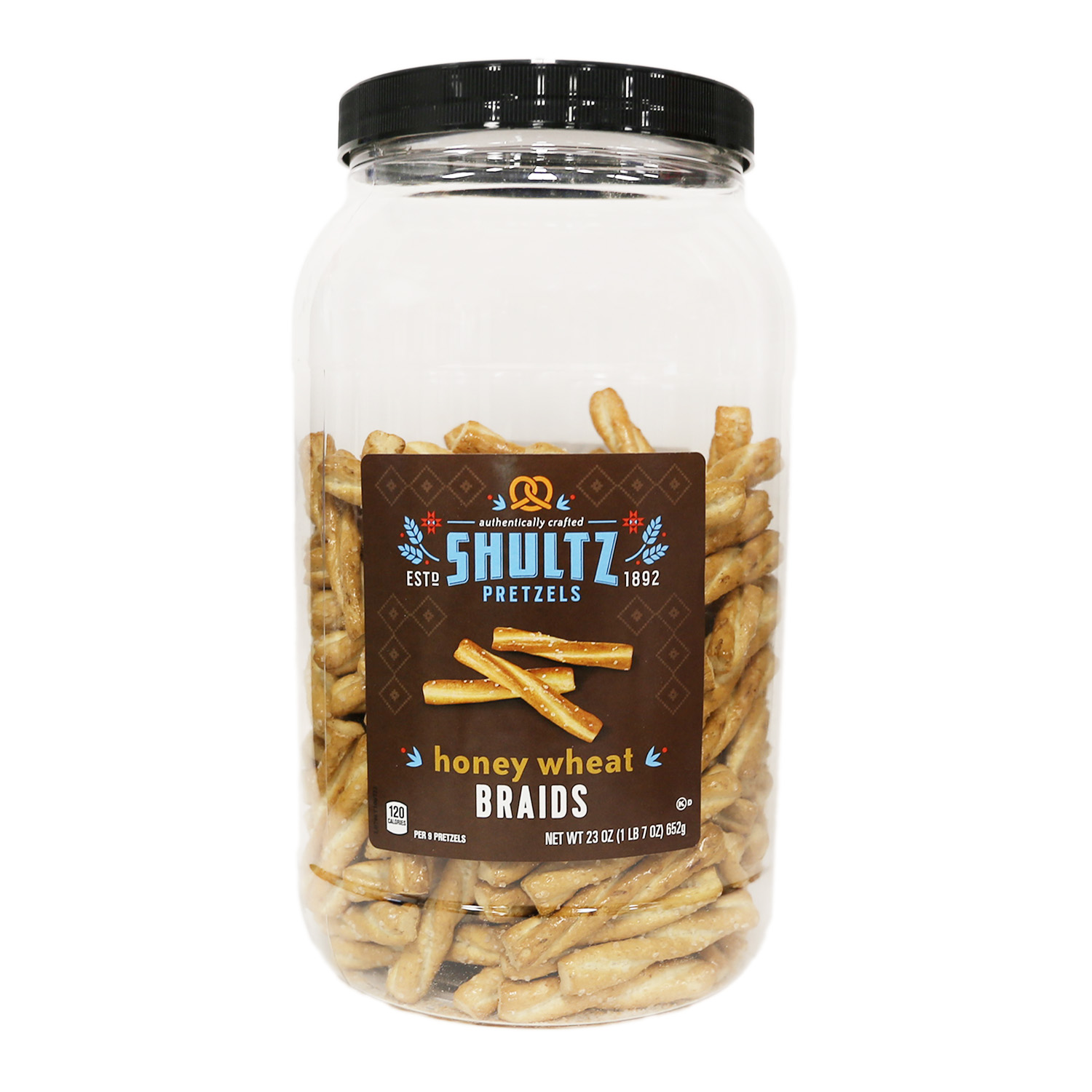 Pretzels - Honey Wheat Braided Barrel 23 oz