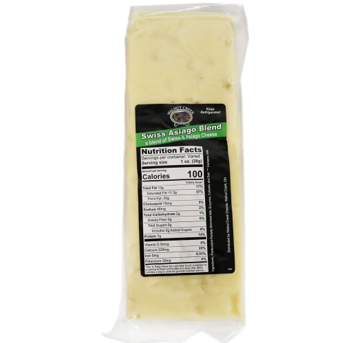 Swiss Asiago - Loaf WC 5 lb