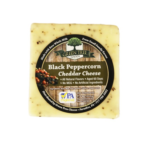 Cheddar - Black Peppercorn Bars 7.5 oz Green Tree