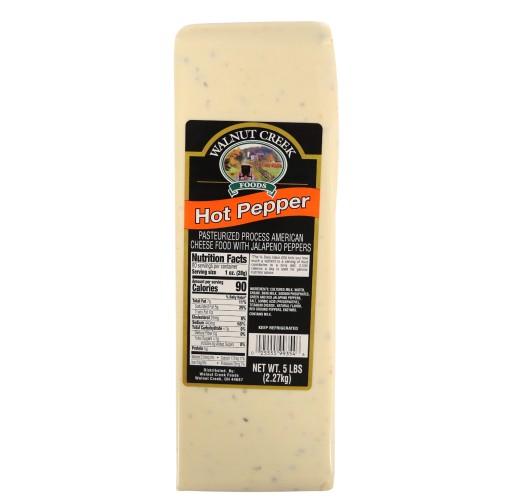 Hot Pepper Cheese - Loaf WC 5 lb