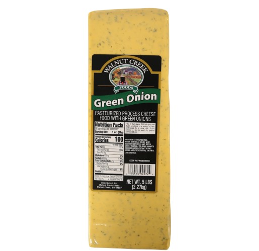 Green Onion Cheese - Yellow Loaf WC 5 lb