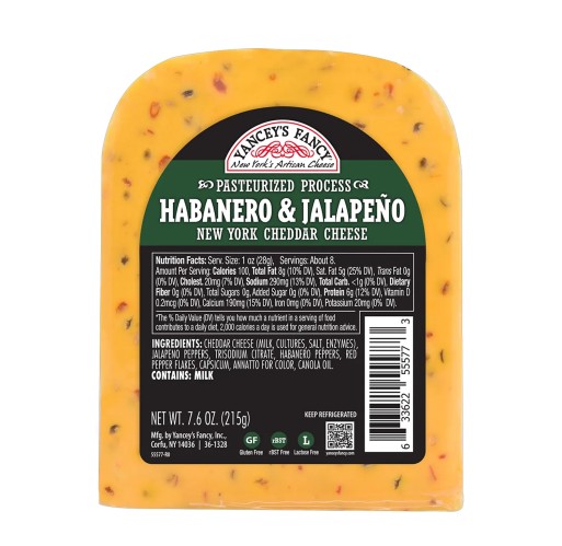 Cheddar - Habanero & Jalapeño Wedge EW 7.6 oz