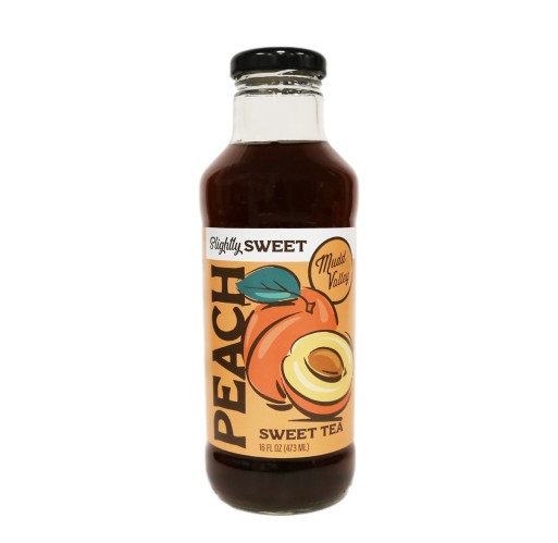 Tea - Peach Slightly Sweet Mudd Valley 16 oz