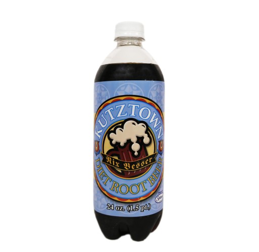 Soda - Diet Root Beer Kutztown 24 oz
