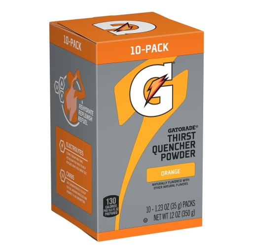 Gatorade - Single Serve Orange 10 ct