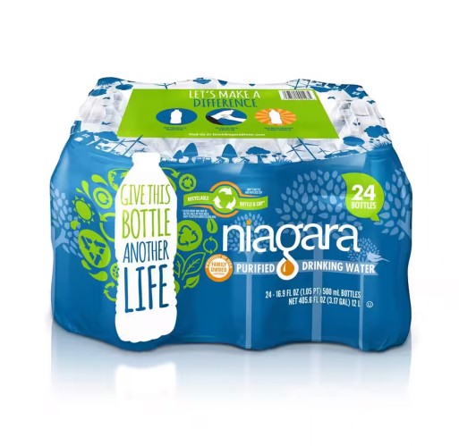 Bottled Water - Niagara 24 pk 16.9 oz (Pallets Only)