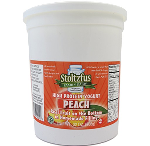 Yogurt - Peach Stoltzfus 32 oz
