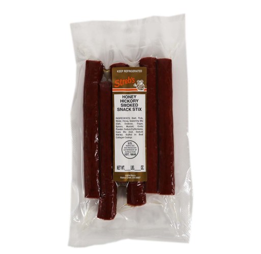 Snack Sticks - Hickory Smoked Honey Streb's 8 oz