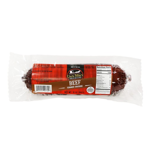 Summer Sausage - UM Beef 12 oz  Shelf Stable