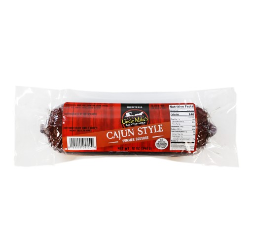 Summer Sausage - UM Cajun Beef 12 oz Shelf Stable