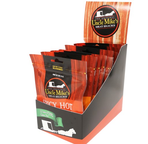Beef Jerky - Spicy Hot UM Display 1.6 oz