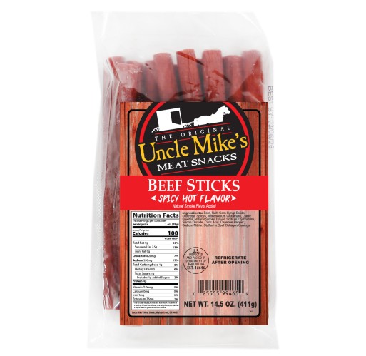 Beef Sticks - Spicy Hot UM 14.5 oz