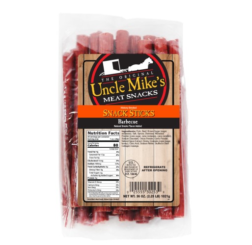 Snack Sticks - BBQ UM 2.25 lb
