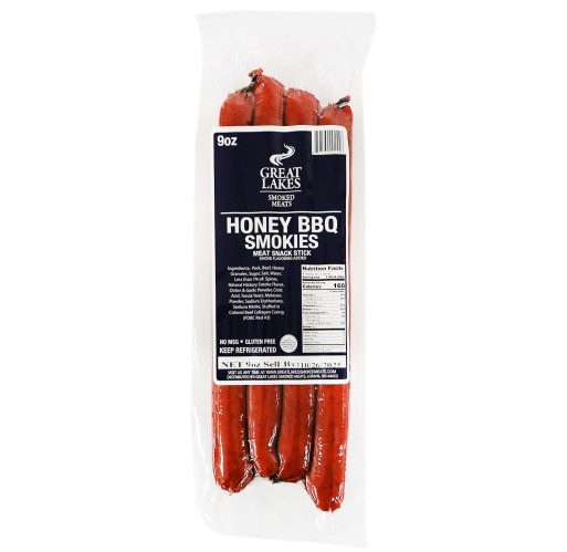 Snack Sticks - Honey BBQ Smokie GLSM 20/9 oz