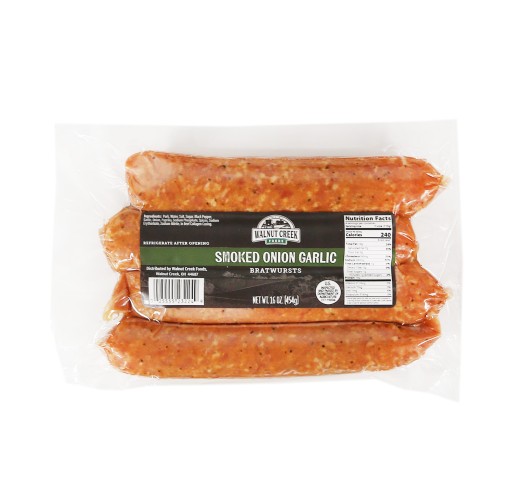 Smoked Bratwurst - Onion & Garlic WC