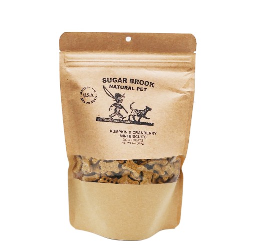 Dog Treats - Pumpkin Cranberry Mini Baked Biscuit 7 oz