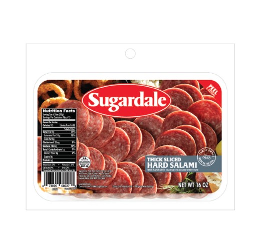 Hard Salami - Thick Sliced SGDL 16 oz