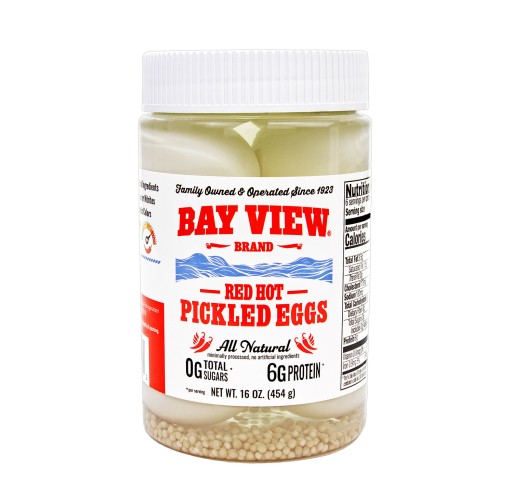 Eggs - Red Hot Pickled Bay View 16 oz