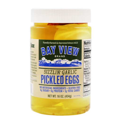 Eggs - Sizzlin' Garlic Pickled Bay View 16 oz