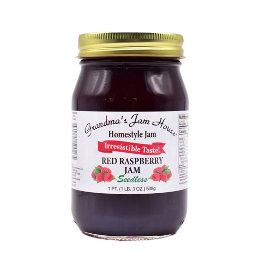 Jam - Red Raspberry Seedless GJH Pints