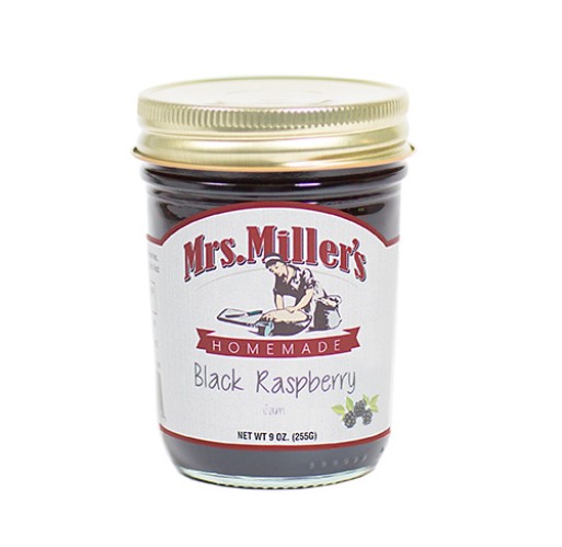 Jam - Black Raspberry Mrs. Miller's 9 oz
