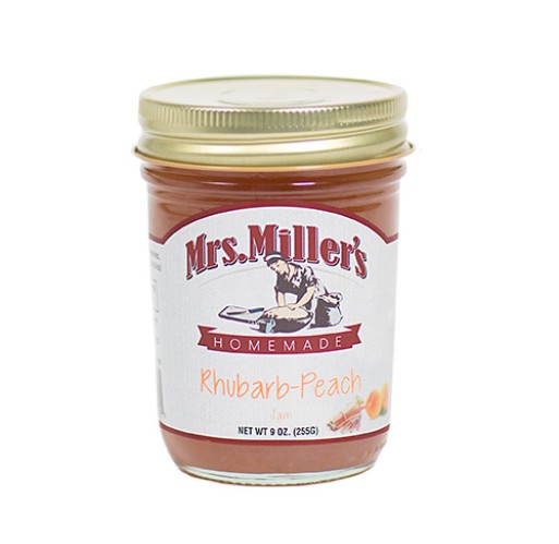 Jam - Rhubarb Peach Mrs. Miller's 9 oz