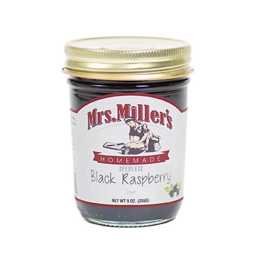 Jam - Seedless Black Raspberry Mrs. Miller's 9 oz