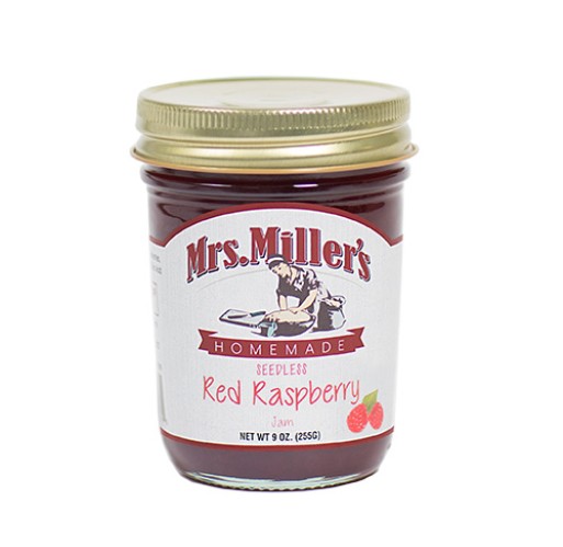 Jam - Seedless Red Raspberry Mrs. Miller's 9 oz