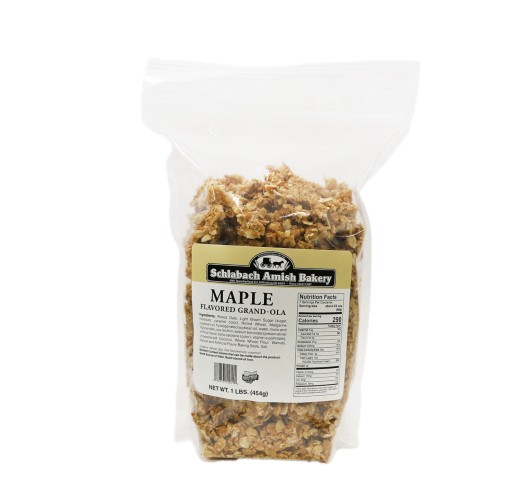 Cereal - Maple Grand-ola Granola Schlabach's 1 lb
