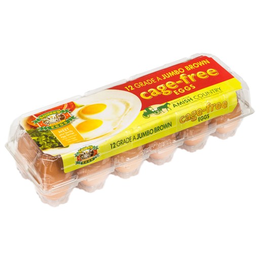 Eggs - Cage Free Brown Jumbo 12/1 dz