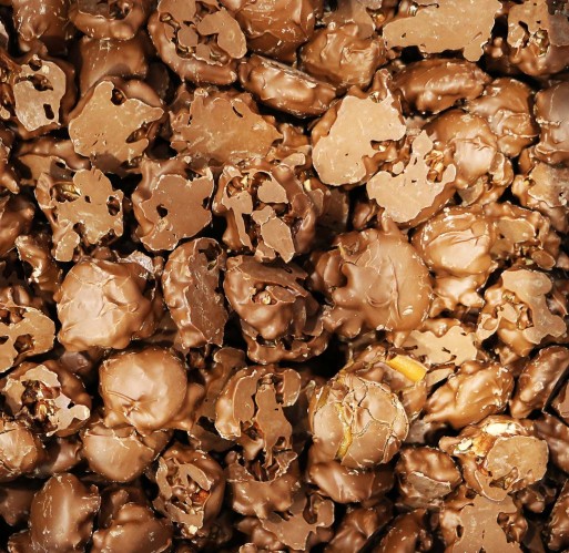 Chocolate - Caramel Pecan Clusters