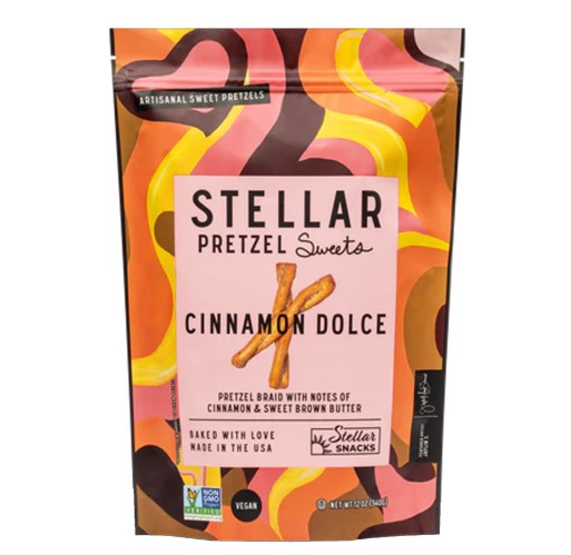 Pretzels - Cinnamon Dolce Stellar Snacks