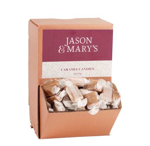 Display - Caramel Candies Jason & Mary's 7 lb