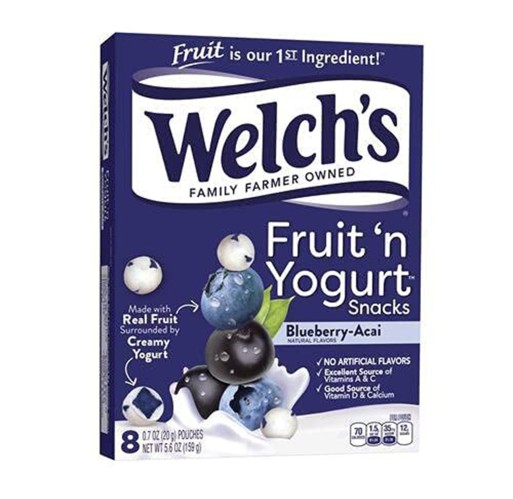 Gummy - Welch's Fruit Snacks Blueberry Acai Yogurt 5.6 oz
