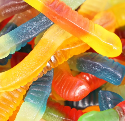 Gummy - Assorted Worms Sunrise
