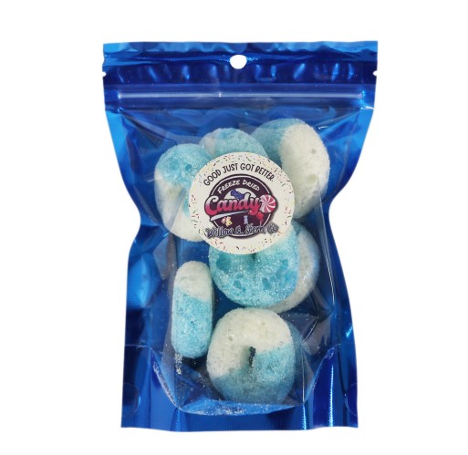 Candy - Freeze Dried Blue Raz Gummy Rings Willow & Fern