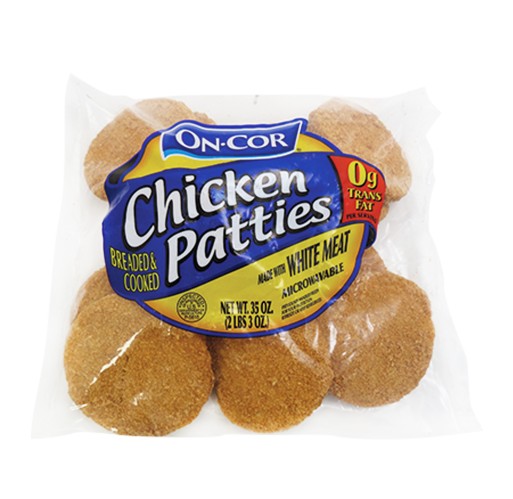 FZ Chicken - Patties On-Cor 35 oz