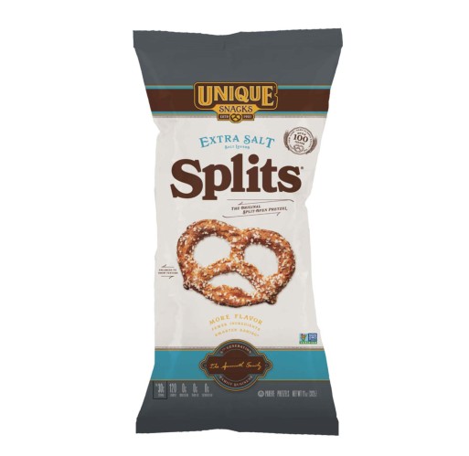 Pretzels - Extra Salt Splits Unique 11 oz