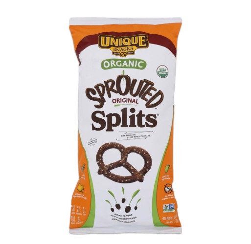 Pretzels - Sprouted Whole Grain Splits Unique 8 oz