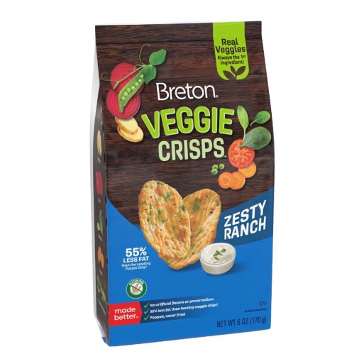 Crisps - Veggie Zesty Ranch Breton 6 oz