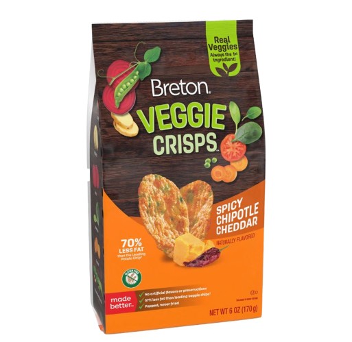 Crisps - Veggie Spicy Chipotle Cheddar Breton 6 oz