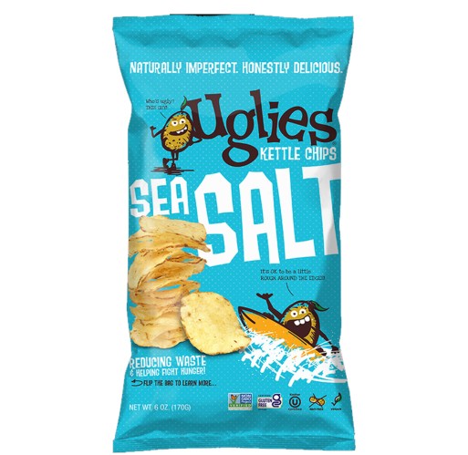 Potato Chips - Uglies Kettle-Cooked Original Sea Salt 6 oz