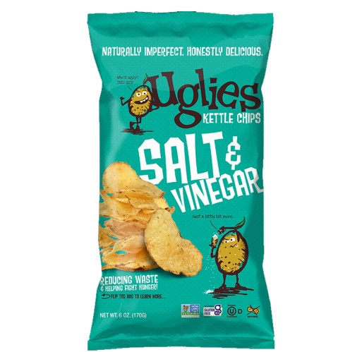 Potato Chips - Uglies Kettle-Cooked Salt & Vinegar 6 oz