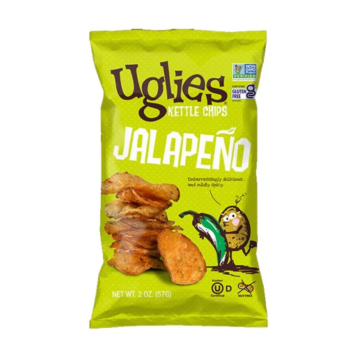 Potato Chips - Uglies Kettle-Cooked Jalapeño 2 oz