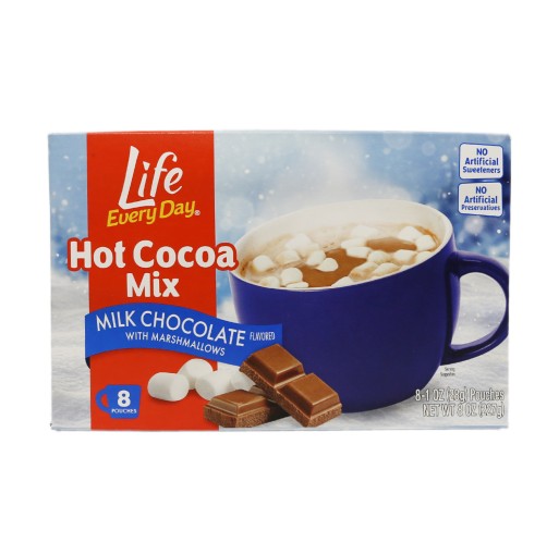 Drink Mix - Milk Chocolate Hot Cocoa w/Marshmallows LED 8 oz