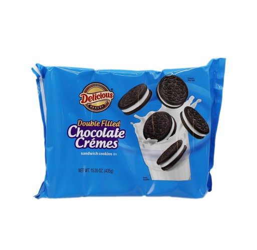 Cookies - Chocolate Creme Double Filled Delicious 15.35 oz