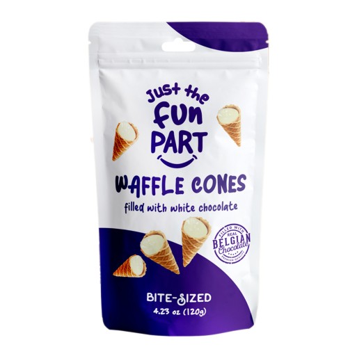 Mini Waffle Cones - White Chocolate