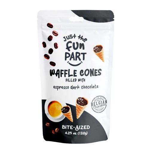 Mini Waffle Cones - Espresso Dark Chocolate