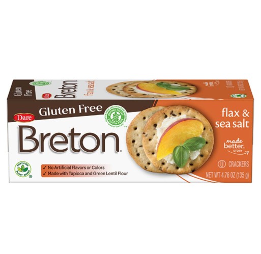 Crackers - Breton with Flax & Sea Salt Gluten Free