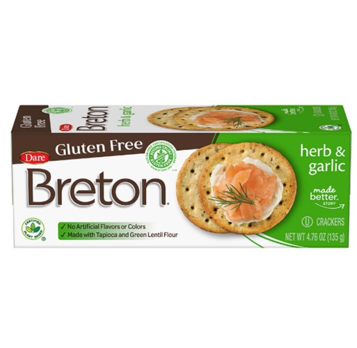 Crackers - Breton Herb & Garlic Gluten Free